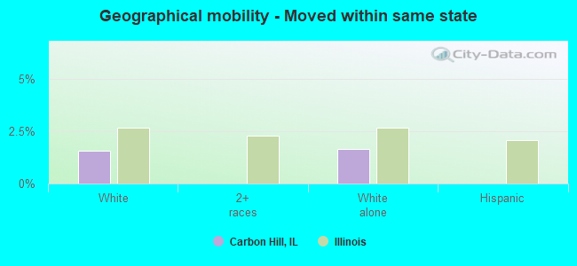 Geographical mobility -  Moved within same state