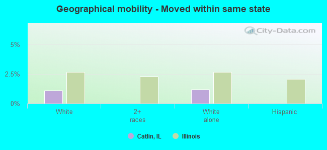 Geographical mobility -  Moved within same state