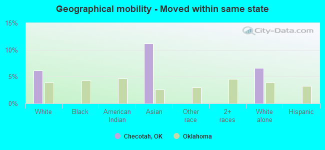 Geographical mobility -  Moved within same state