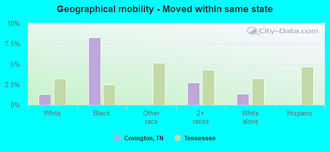 Geographical mobility -  Moved within same state