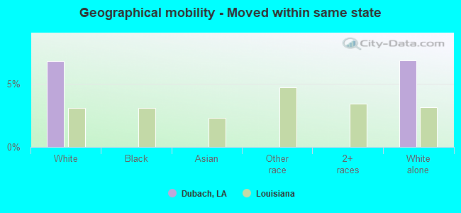 Geographical mobility -  Moved within same state