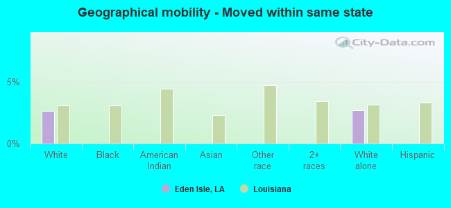 Geographical mobility -  Moved within same state