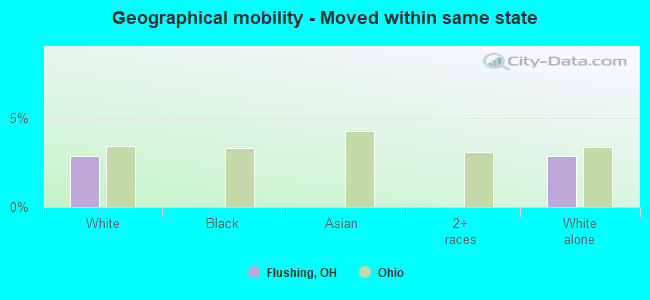 Geographical mobility -  Moved within same state