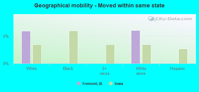 Geographical mobility -  Moved within same state