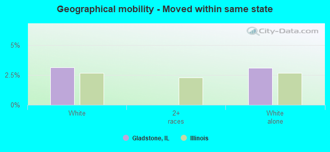 Geographical mobility -  Moved within same state