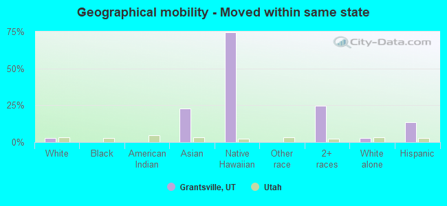 Geographical mobility -  Moved within same state