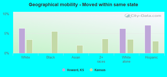 Geographical mobility -  Moved within same state