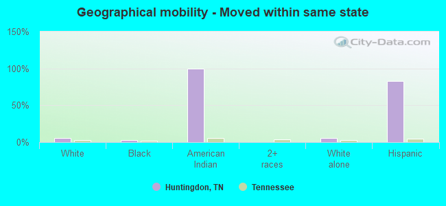 Geographical mobility -  Moved within same state