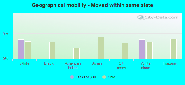 Geographical mobility -  Moved within same state