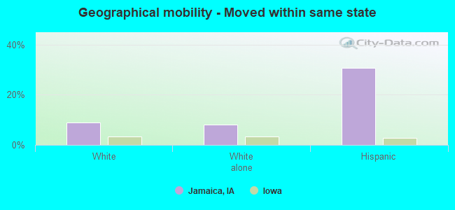 Geographical mobility -  Moved within same state