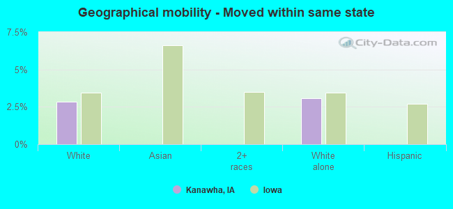 Geographical mobility -  Moved within same state