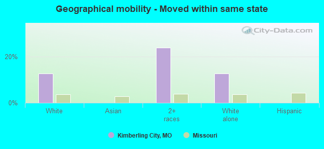 Geographical mobility -  Moved within same state