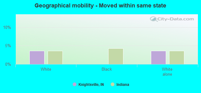 Geographical mobility -  Moved within same state