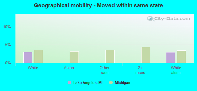 Geographical mobility -  Moved within same state