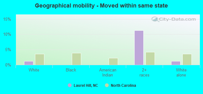 Geographical mobility -  Moved within same state