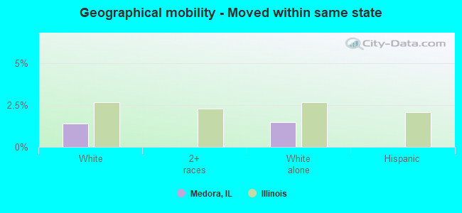 Geographical mobility -  Moved within same state