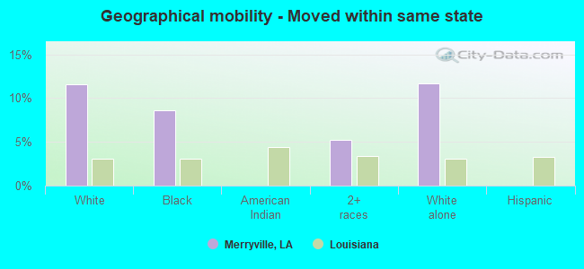 Geographical mobility -  Moved within same state