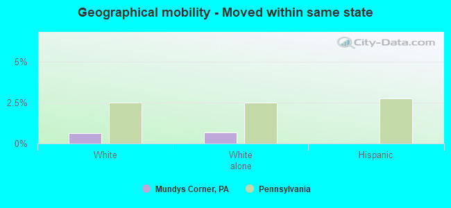 Geographical mobility -  Moved within same state