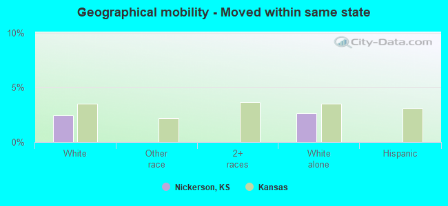 Geographical mobility -  Moved within same state