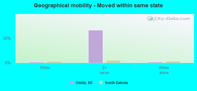 Geographical mobility -  Moved within same state