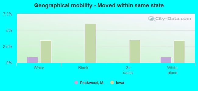 Geographical mobility -  Moved within same state