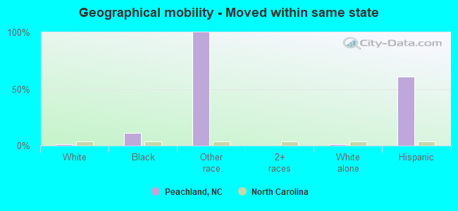 Geographical mobility -  Moved within same state