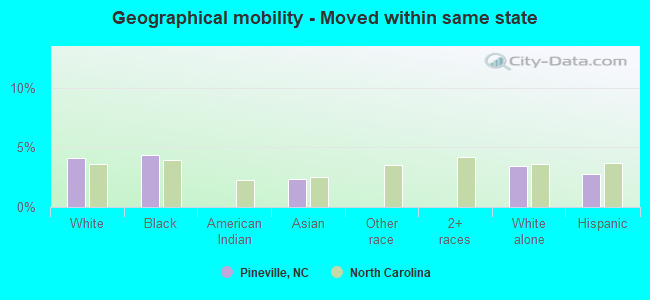 Geographical mobility -  Moved within same state