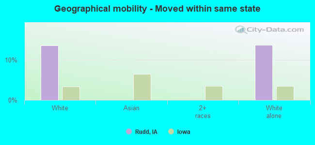 Geographical mobility -  Moved within same state