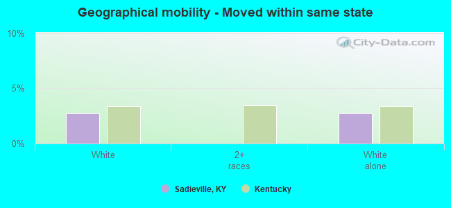 Geographical mobility -  Moved within same state