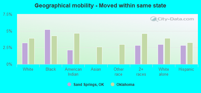 Geographical mobility -  Moved within same state