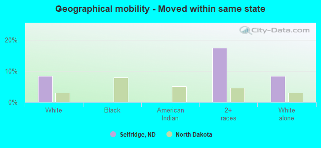 Geographical mobility -  Moved within same state