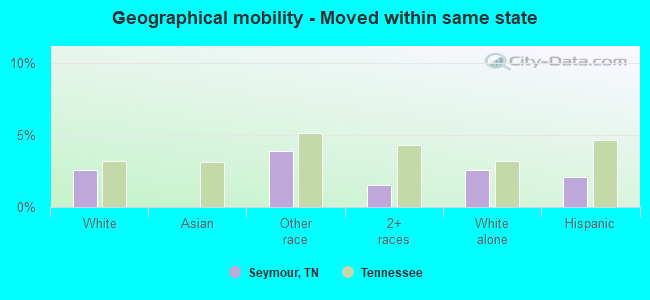 Geographical mobility -  Moved within same state