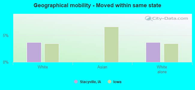 Geographical mobility -  Moved within same state