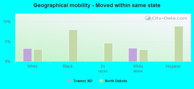 Geographical mobility -  Moved within same state