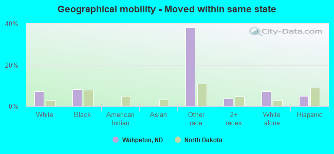 Geographical mobility -  Moved within same state