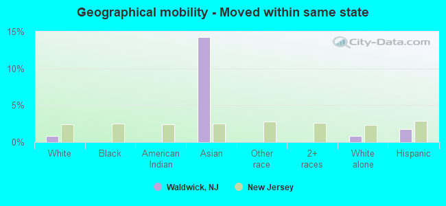 Geographical mobility -  Moved within same state