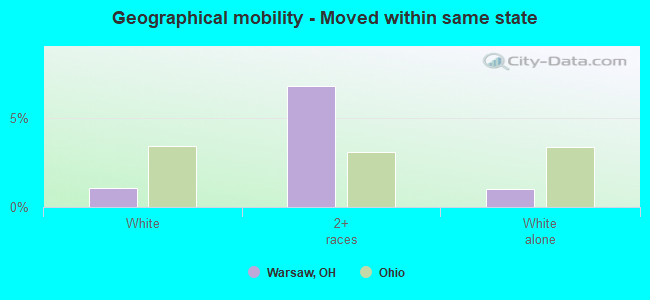 Geographical mobility -  Moved within same state