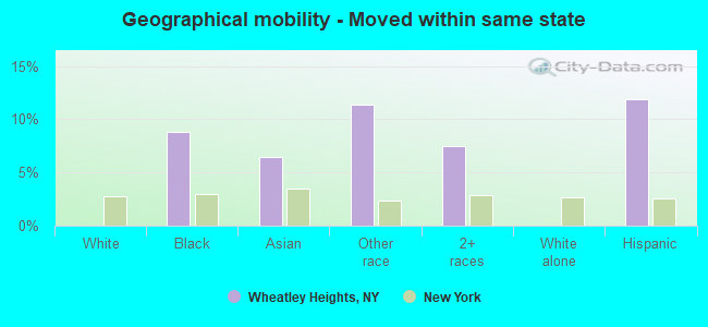 Geographical mobility -  Moved within same state