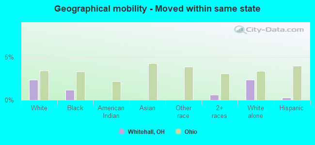 Geographical mobility -  Moved within same state