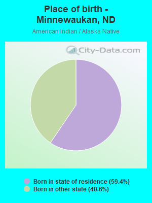 Place of birth - Minnewaukan, ND