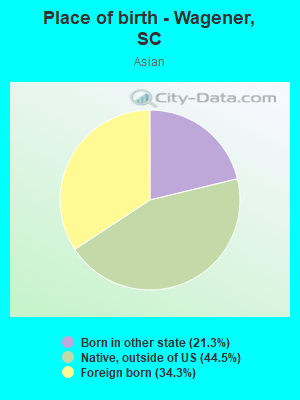 Place of birth - Wagener, SC