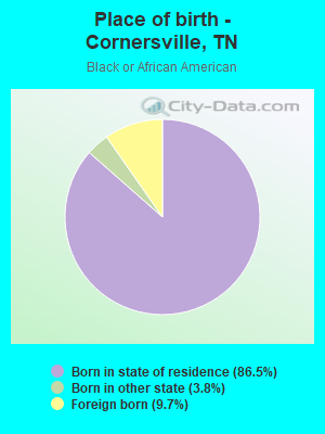 Place of birth - Cornersville, TN