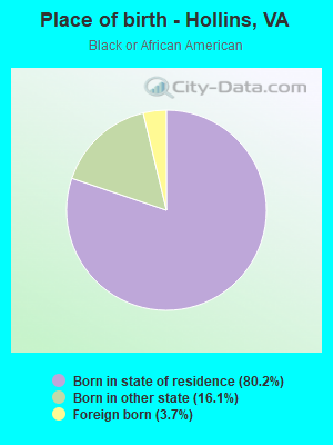 Place of birth - Hollins, VA