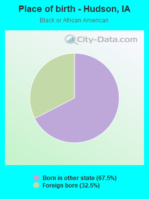 Place of birth - Hudson, IA