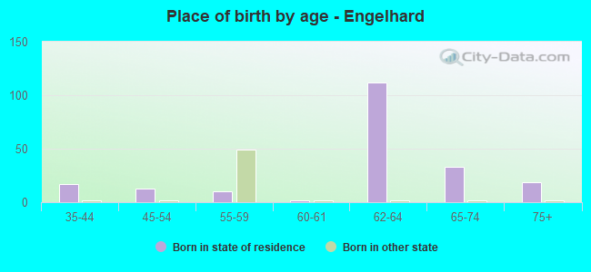 Place of birth by age -  Engelhard