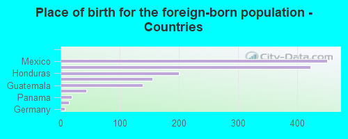 Place of birth for the foreign-born population - Countries