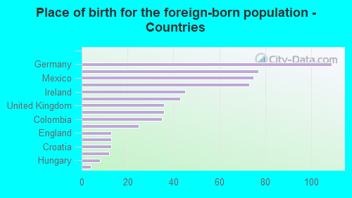 Place of birth for the foreign-born population - Countries