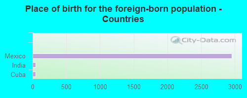 Place of birth for the foreign-born population - Countries