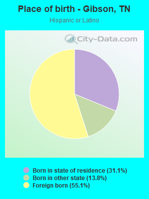 Place of birth - Gibson, TN