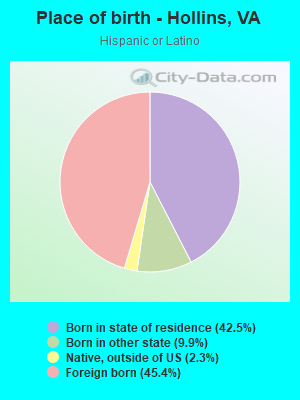 Place of birth - Hollins, VA